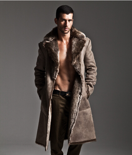  ũ  Ʈ   β ¥    ǰ ܿ Ʈ м  Ʈġ Ʈ XXXL/Artificial mink fur coat men long thickening faux fur leather overcoat high quality